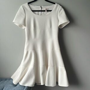 Rebecca Taylor rent the runway white textured dress size 8